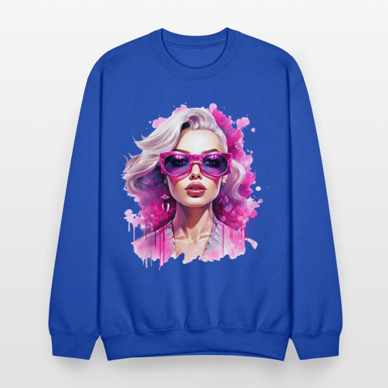 Vibrant Femme with Pink Sunglasses