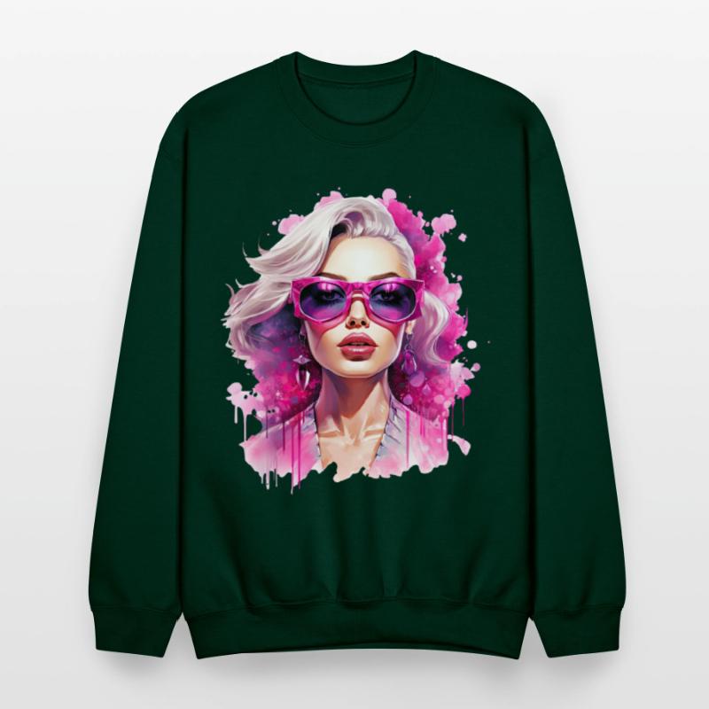 Vibrant Femme with Pink Sunglasses