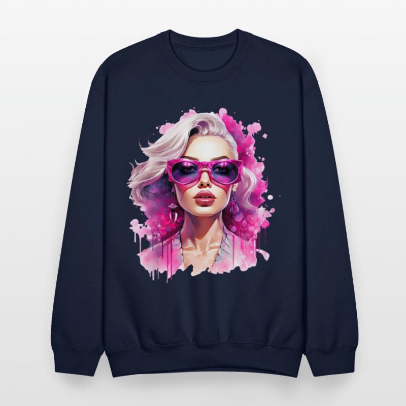 Vibrant Femme with Pink Sunglasses