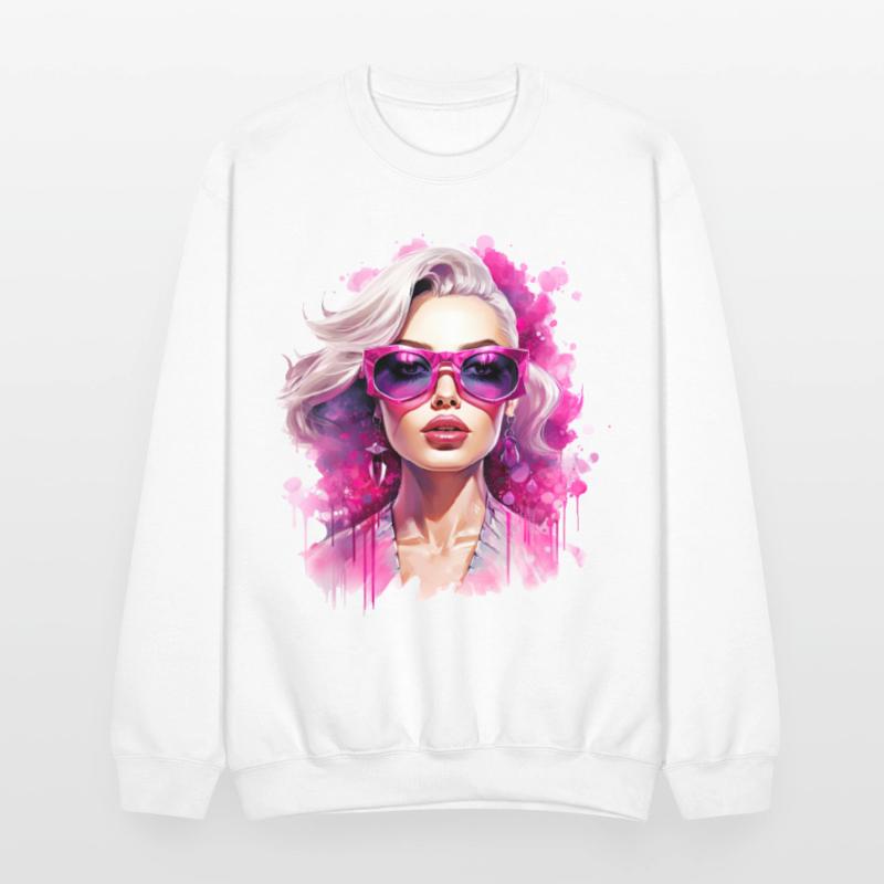 Vibrant Femme with Pink Sunglasses