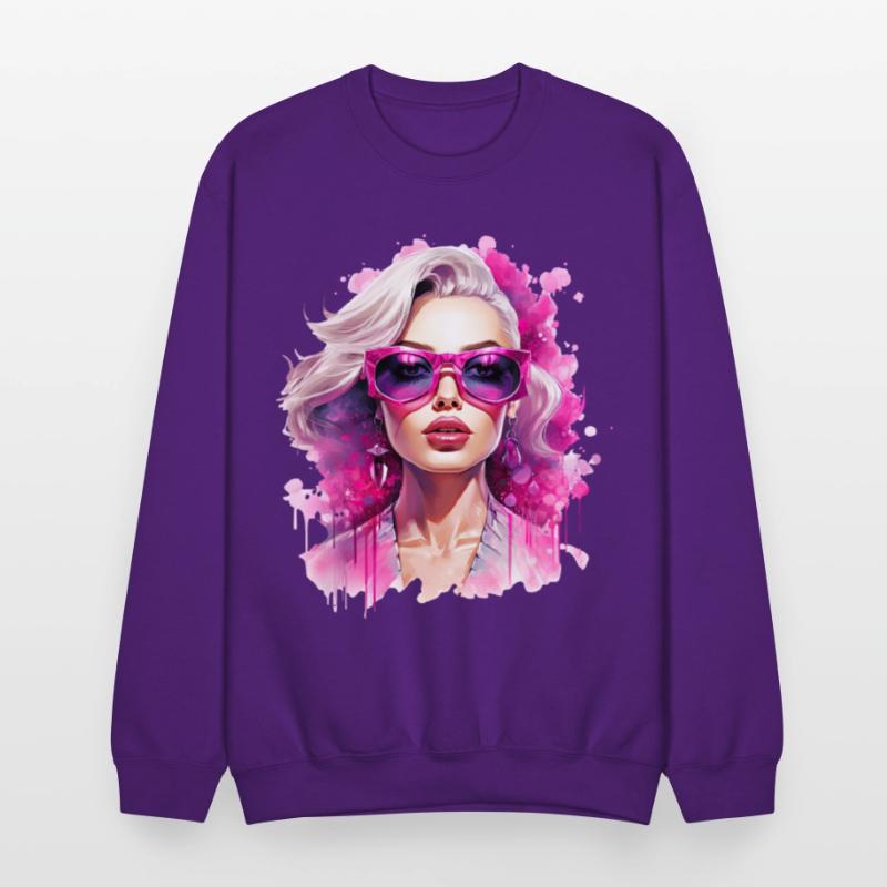 Vibrant Femme with Pink Sunglasses