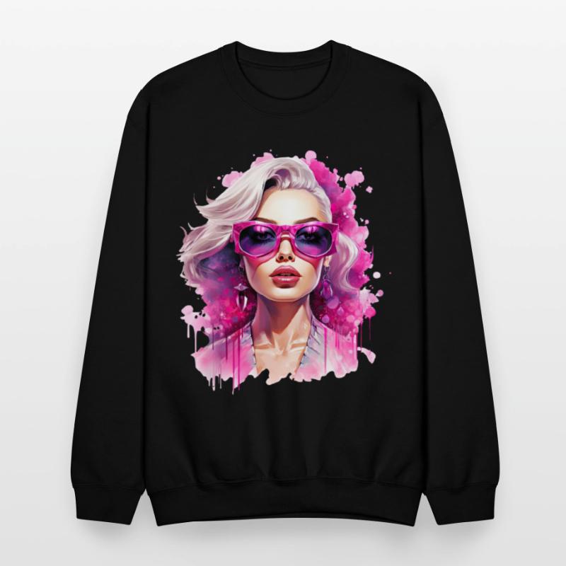 Vibrant Femme with Pink Sunglasses