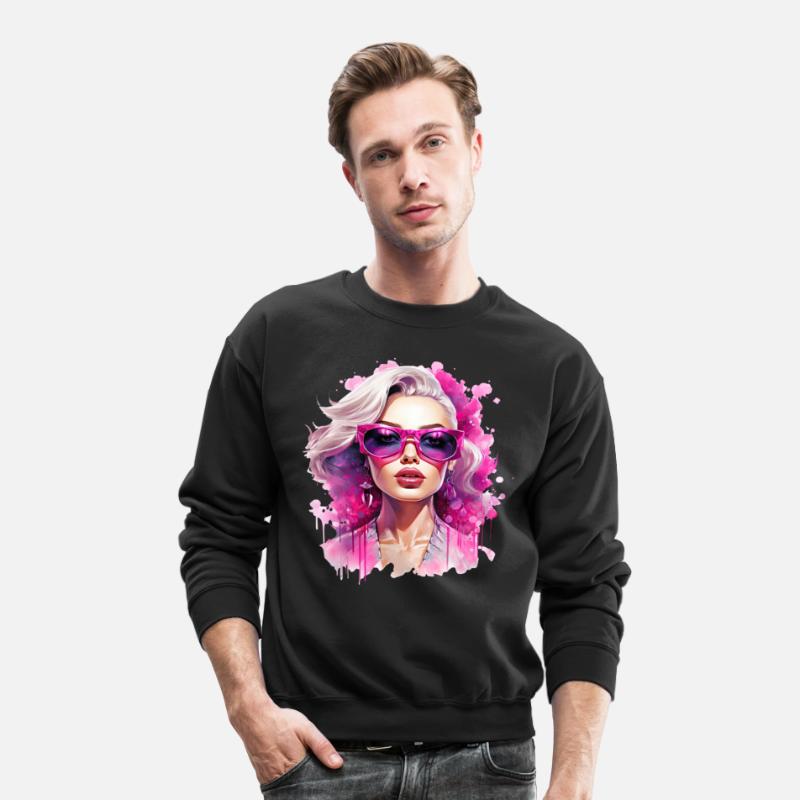 Vibrant Femme with Pink Sunglasses