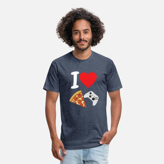 Video Games Gamer Love Pizza Cheese Slice Controll