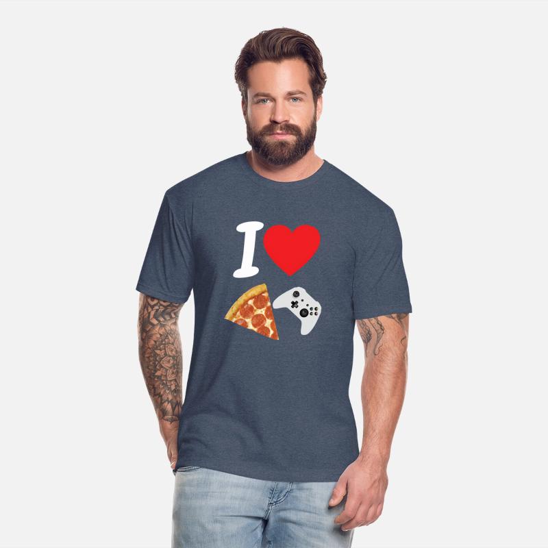 Video Games Gamer Love Pizza Cheese Slice Controll