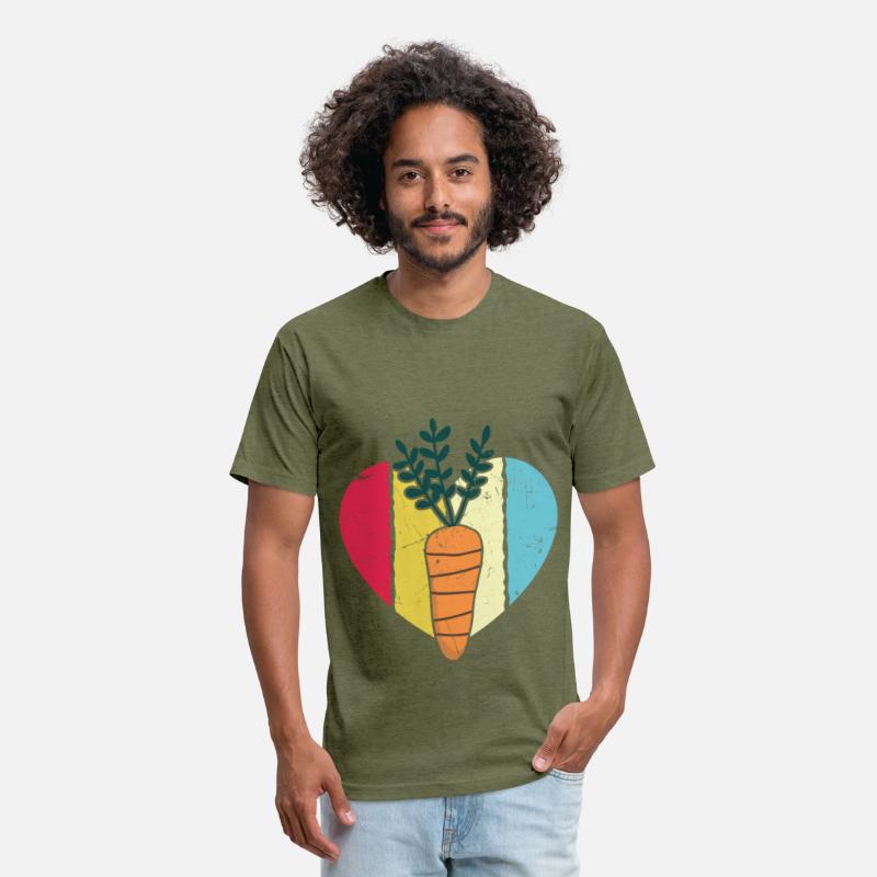 Vintage Carrot Heart Distressed