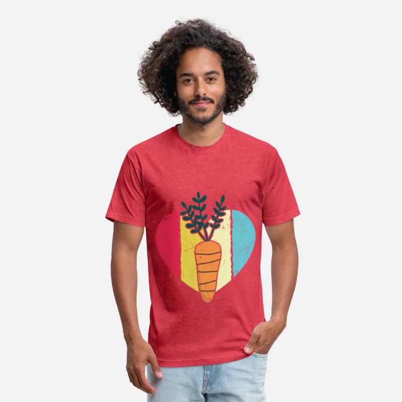 Vintage Carrot Heart Distressed