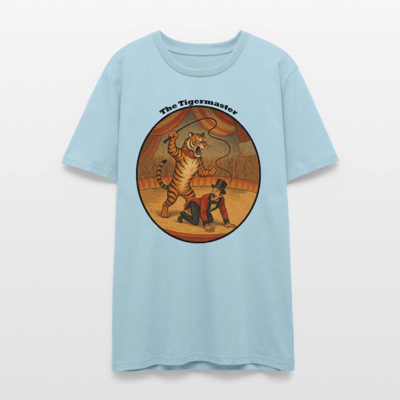 Vintage Circus Tiger Whipping his Ringmaster URM