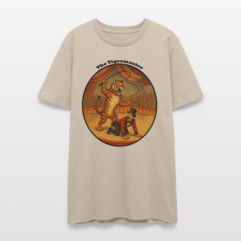 Vintage Circus Tiger Whipping his Ringmaster URM