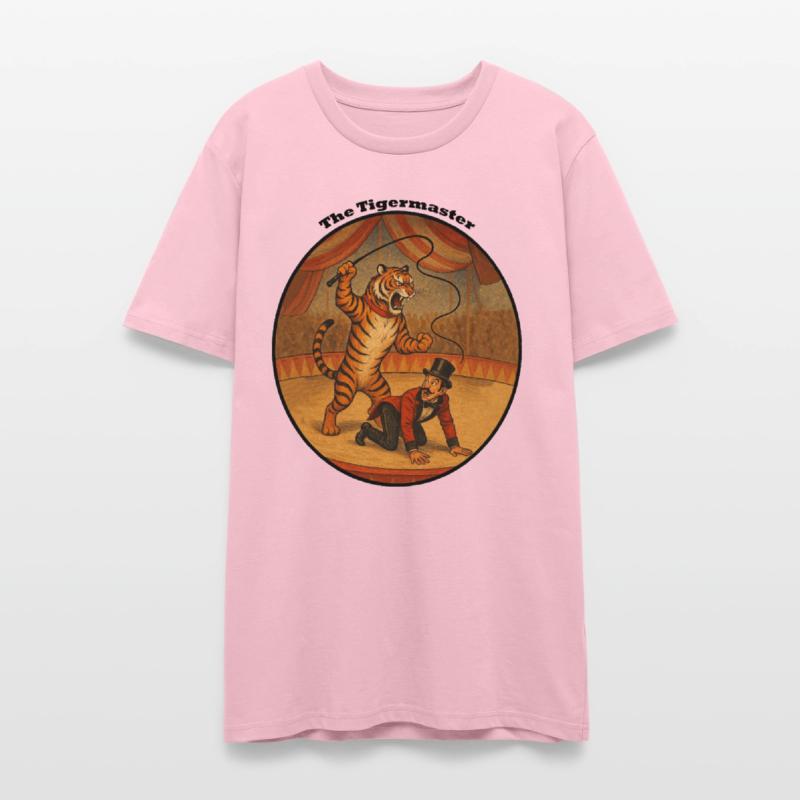 Vintage Circus Tiger Whipping his Ringmaster URM