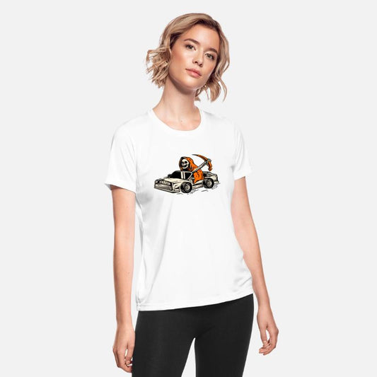 Vintage Halloween Hot Rod Car with Skeleton