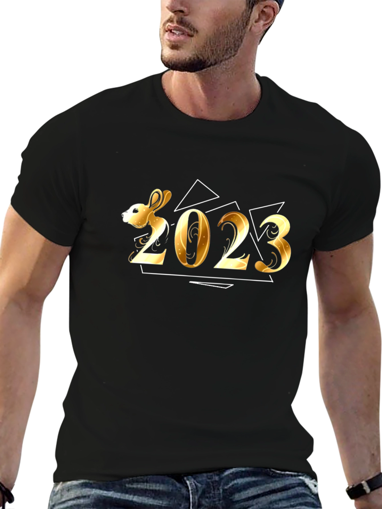 Year of the Rabbit 2023 Graphic Tee - Black
