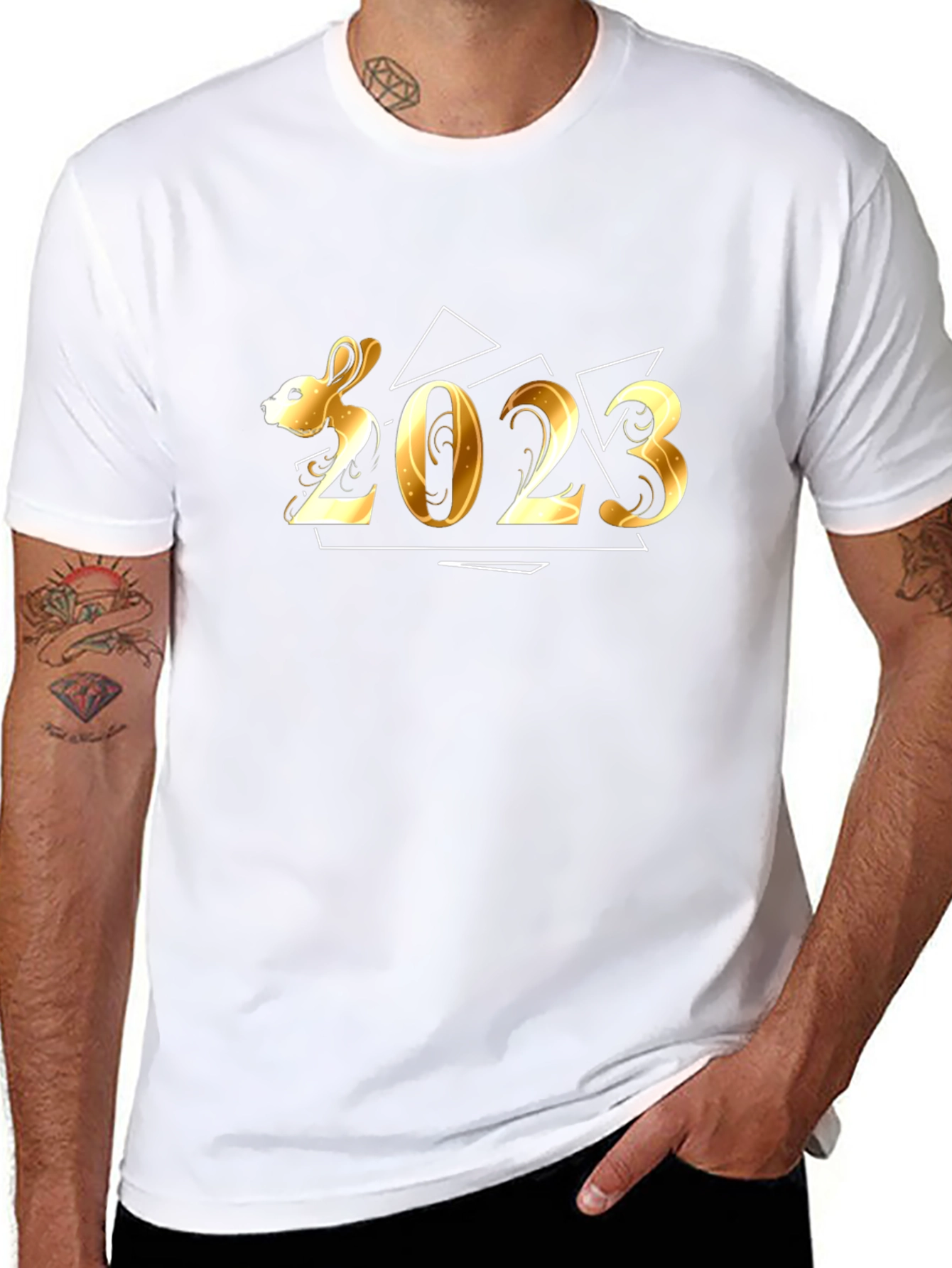 Year of the Rabbit 2023 Graphic Tee - Black