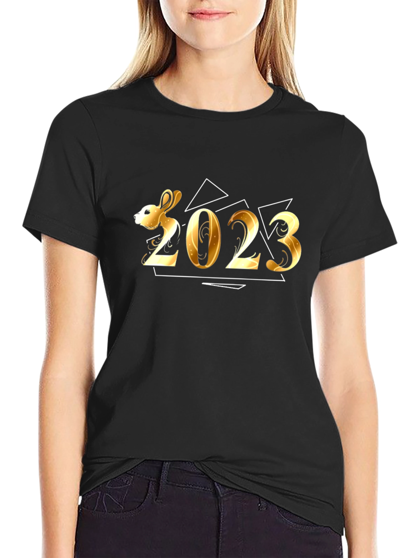 Year of the Rabbit 2023 Graphic Tee - Black
