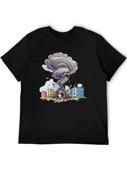 Tornado Graphic Tee - Unique Weather Design