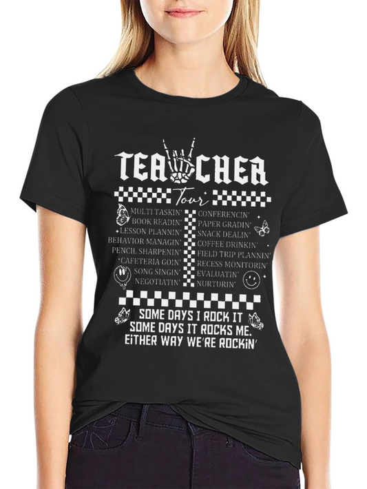Teacher Tour Graphic Tee - Rockin School Life