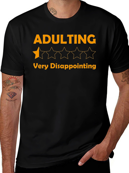 Adulting One-Star Disappointment Graphic Tee