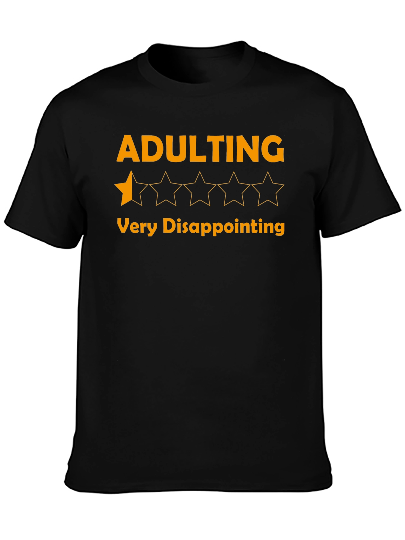 Adulting One-Star Disappointment Graphic Tee