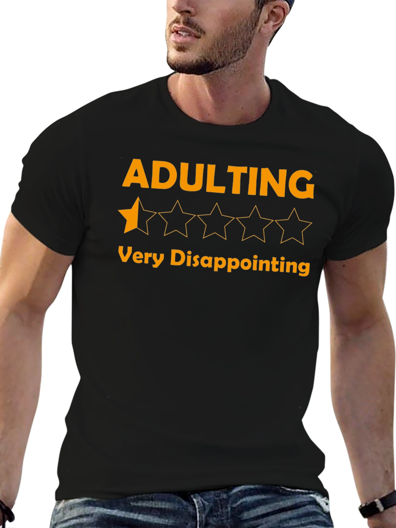 Adulting One-Star Disappointment Graphic Tee