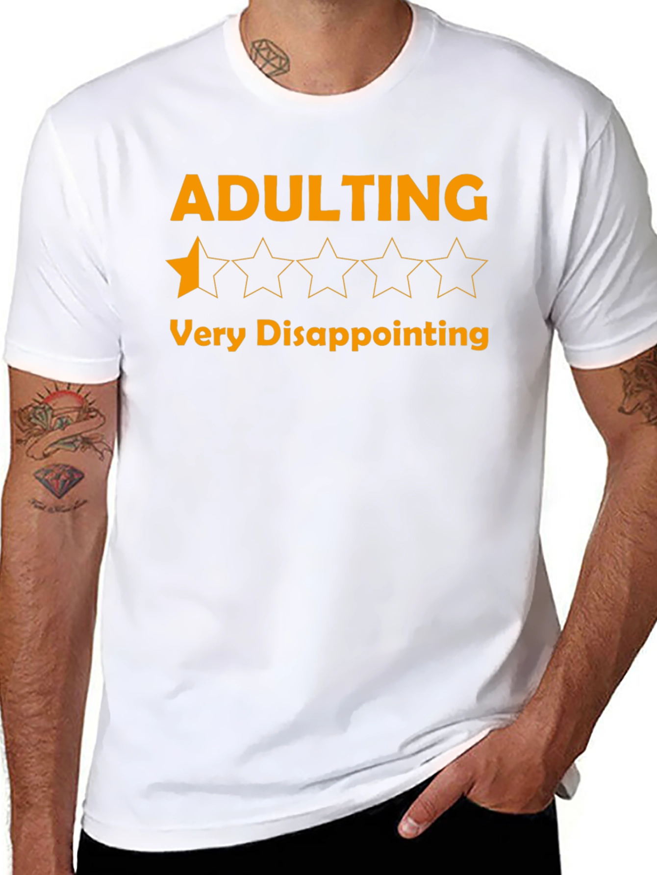 Adulting One-Star Disappointment Graphic Tee