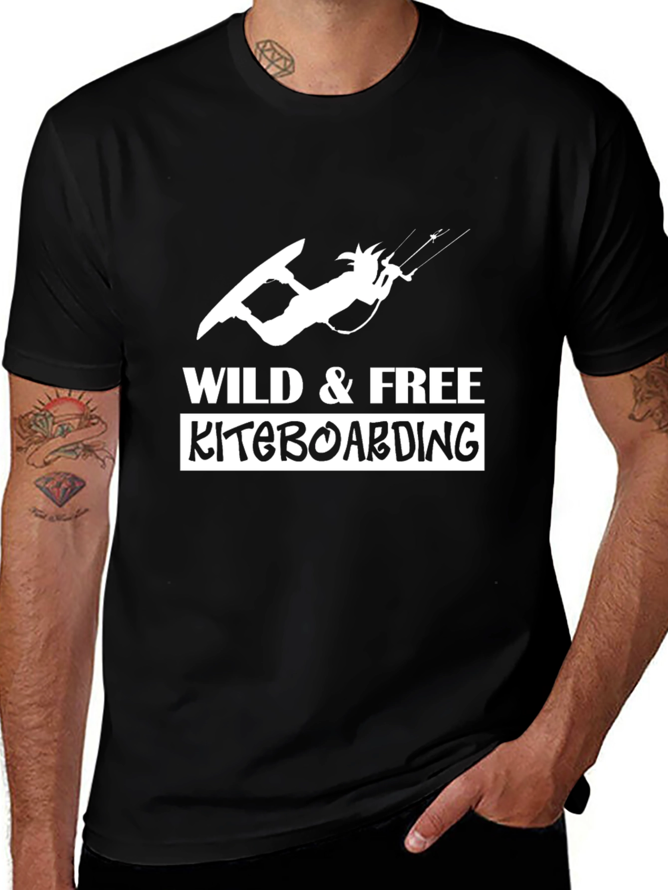 Wild & Free Kiteboarding Graphic Tee
