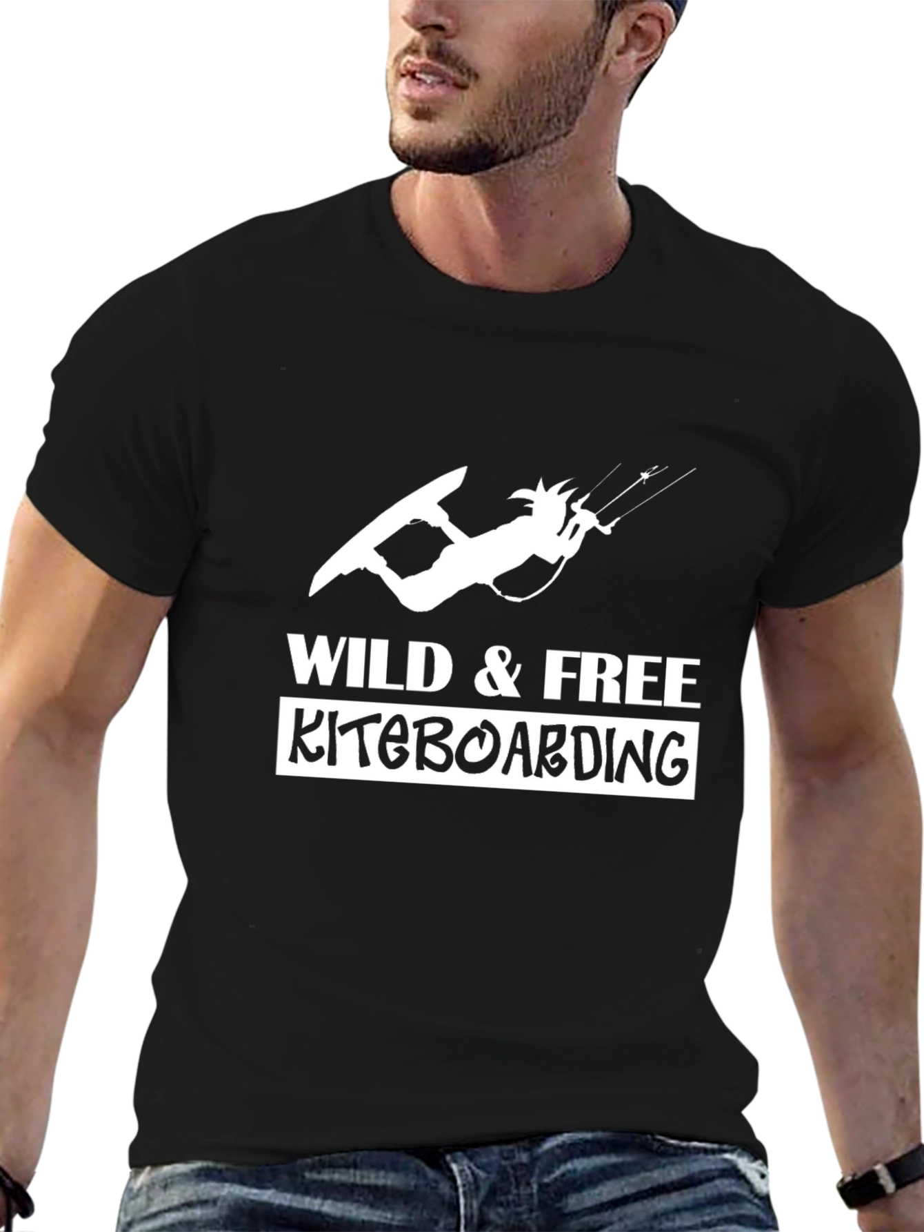 Wild & Free Kiteboarding Graphic Tee