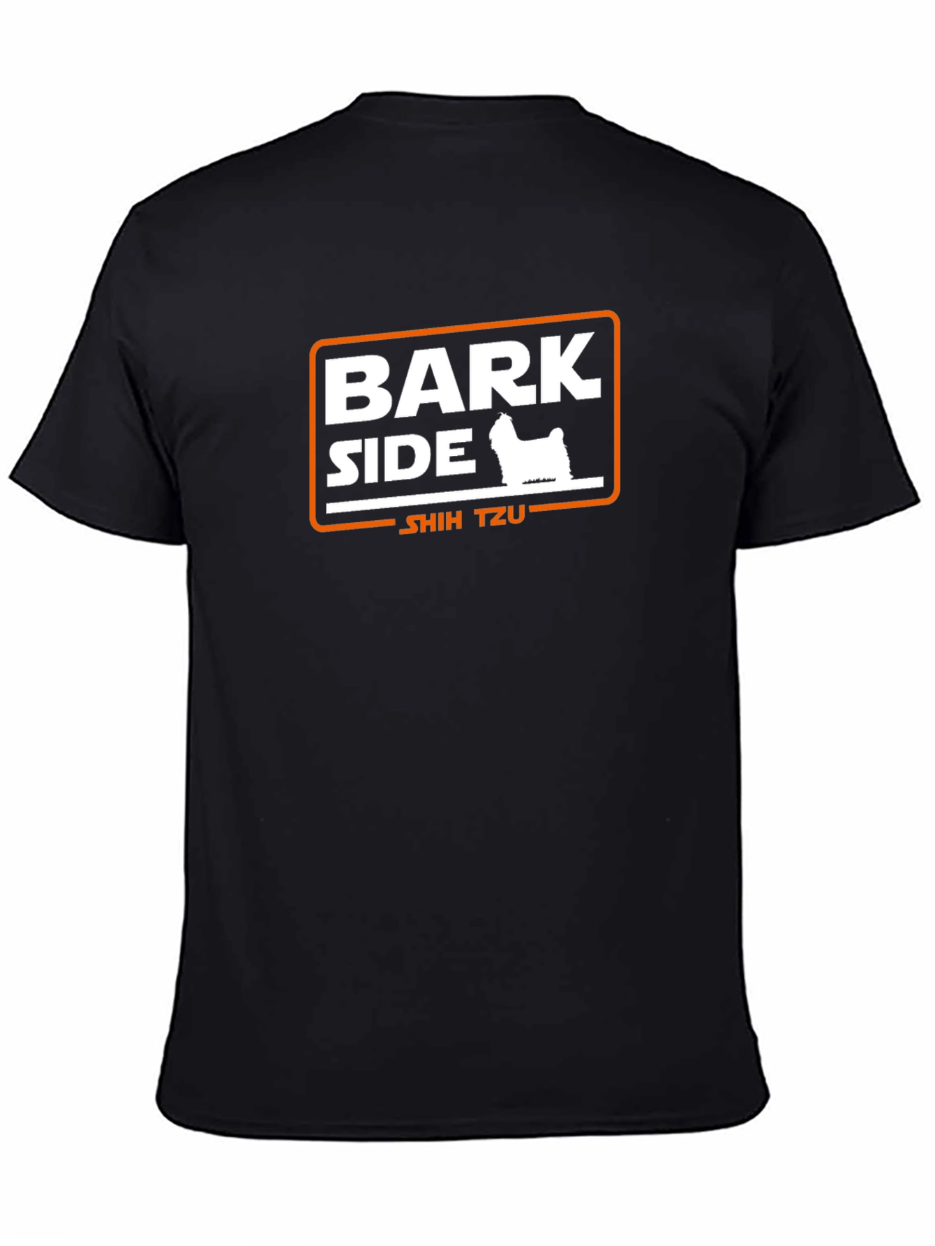 Bark Side Shih Tzu Graphic T-Shirt - Black