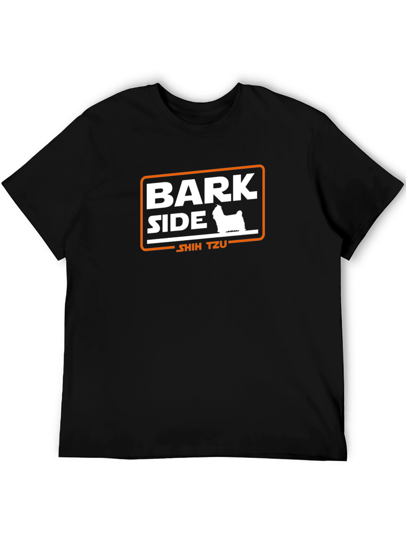Bark Side Shih Tzu Graphic T-Shirt - Black