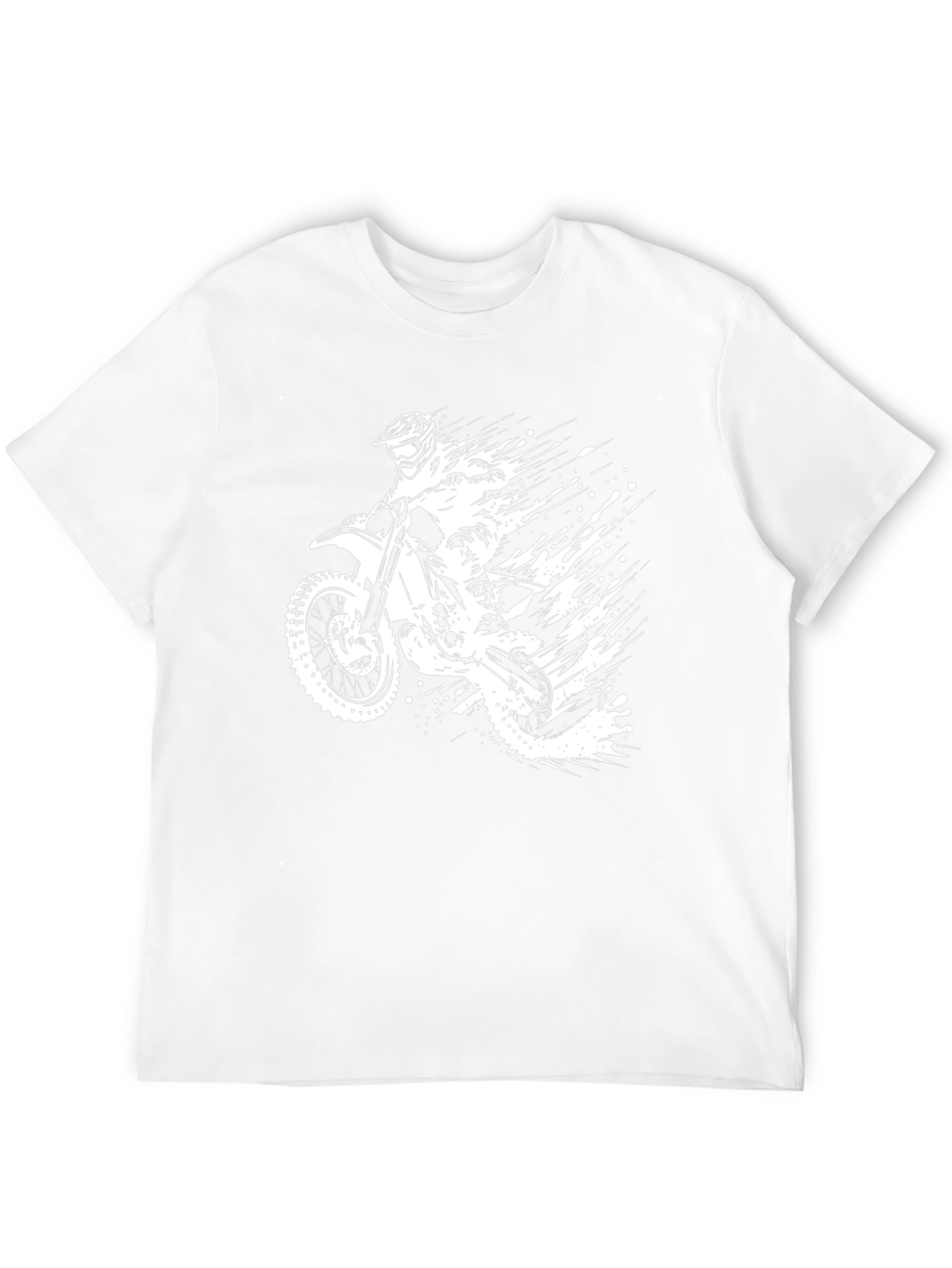 Black Motorcycle Rider Graphic T-Shirt