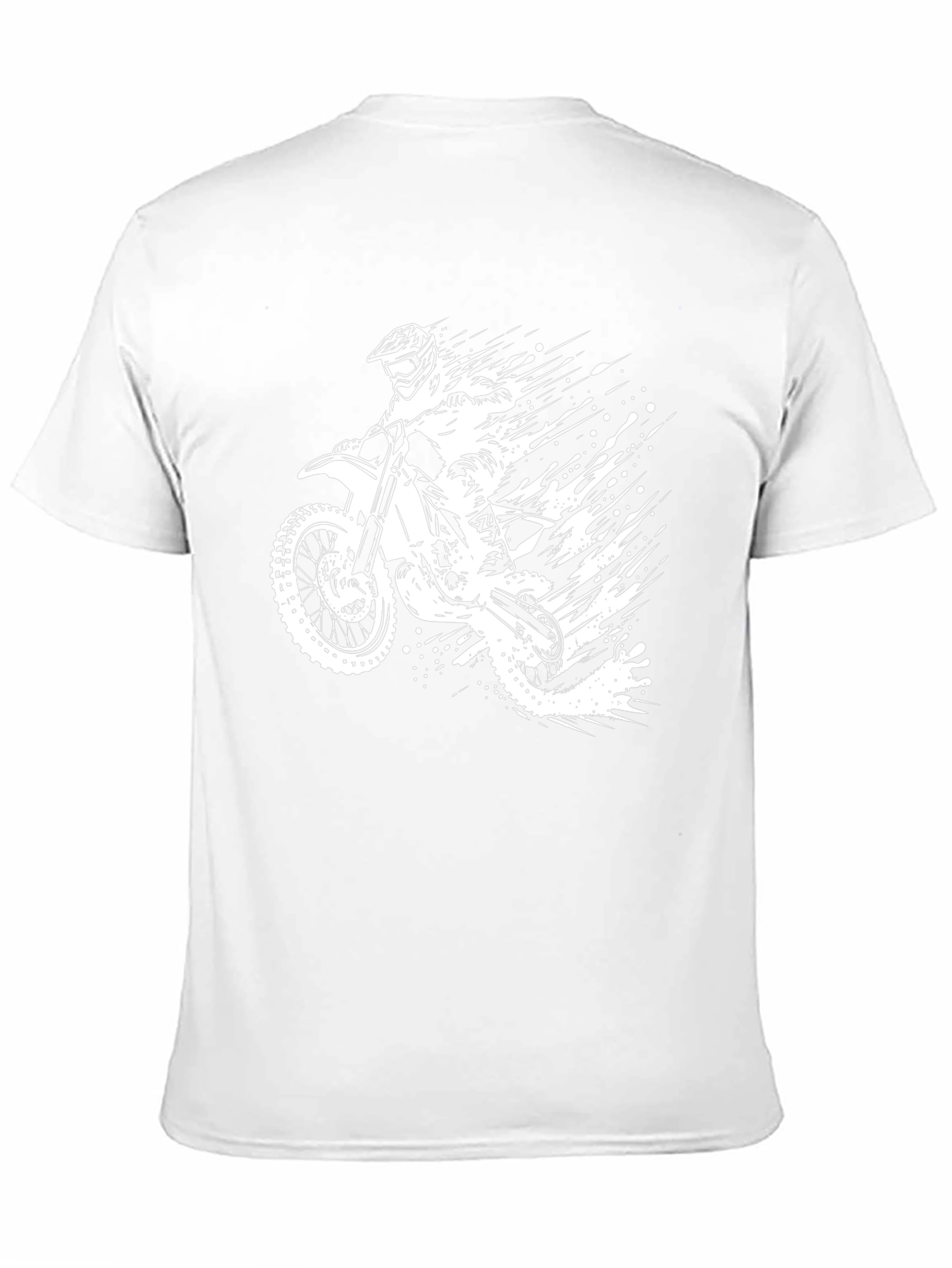 Black Motorcycle Rider Graphic T-Shirt
