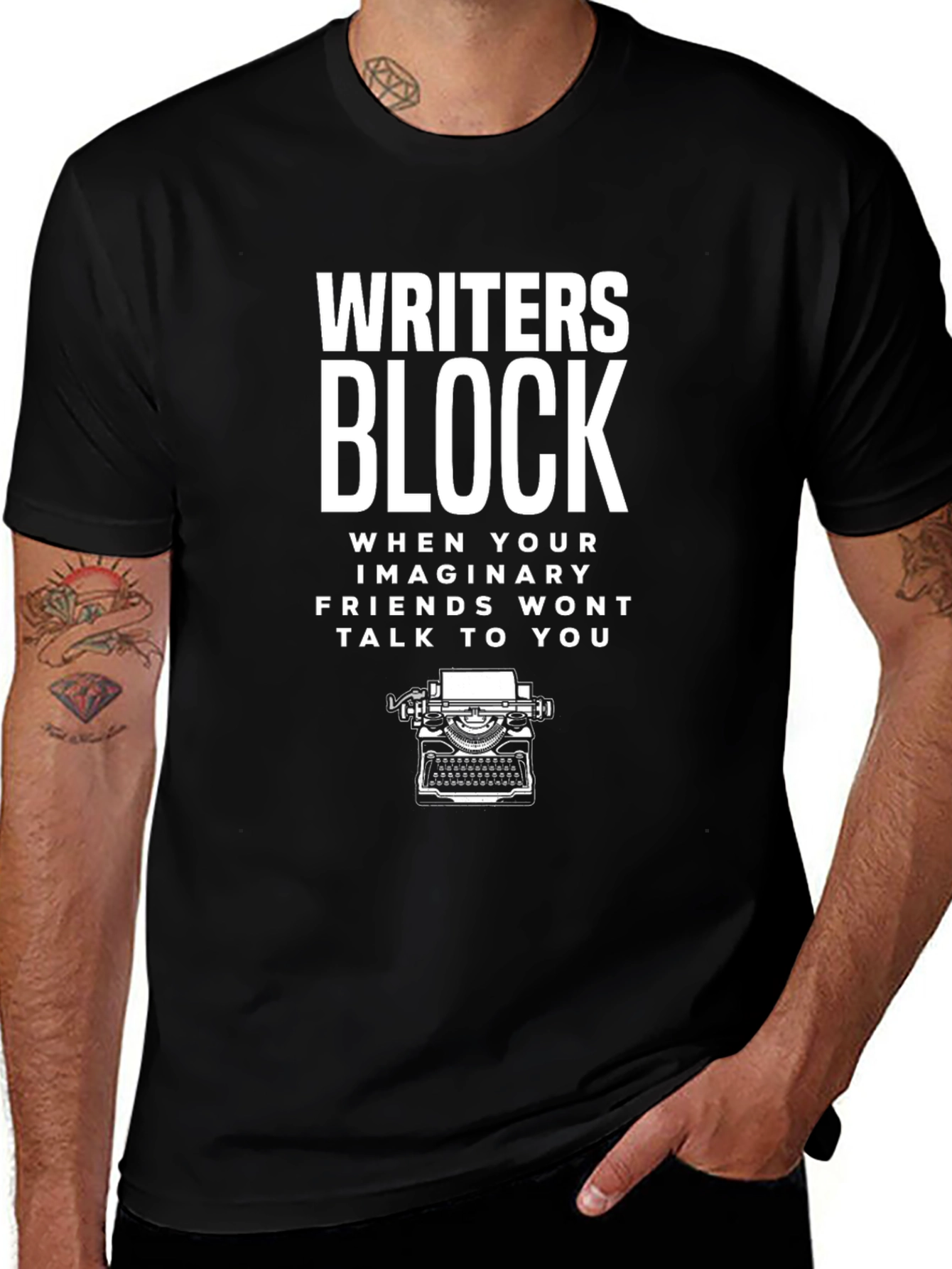 Writers Block T-Shirt - Imaginary Friends