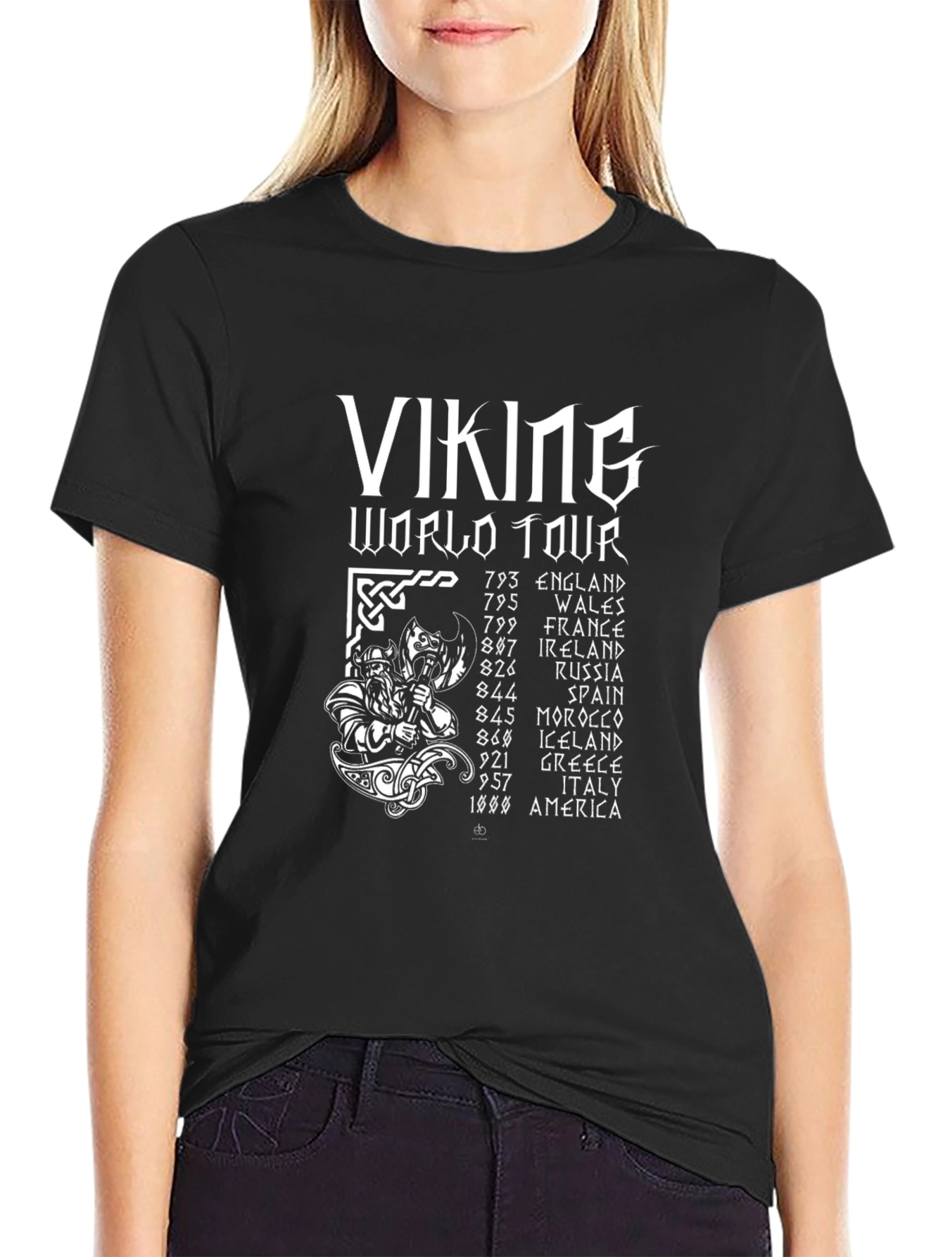 Viking World Tour Black T-Shirt