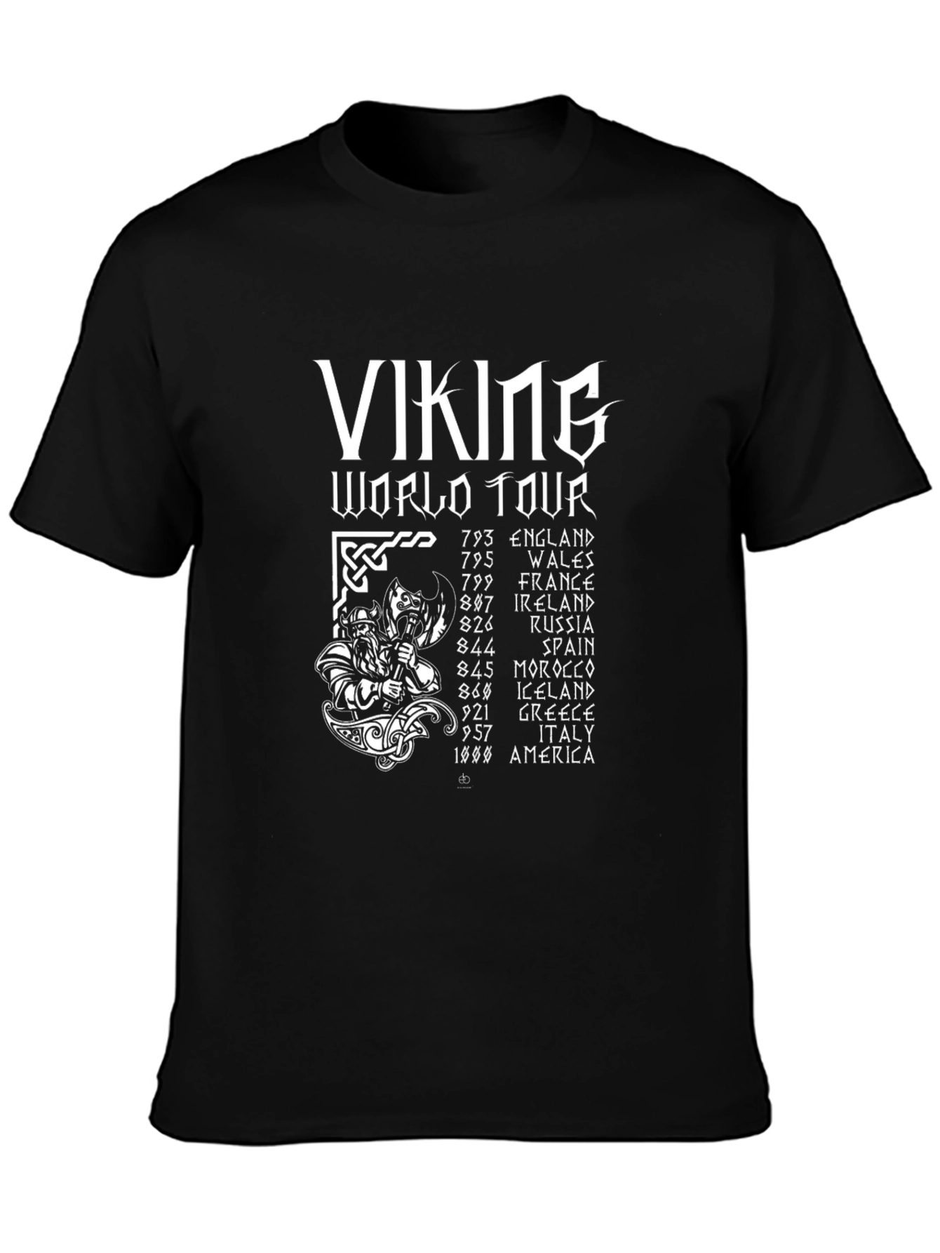 Viking World Tour Black T-Shirt