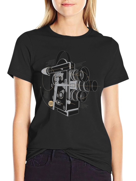 Vintage Camera Graphic Tee - Classic Film Style