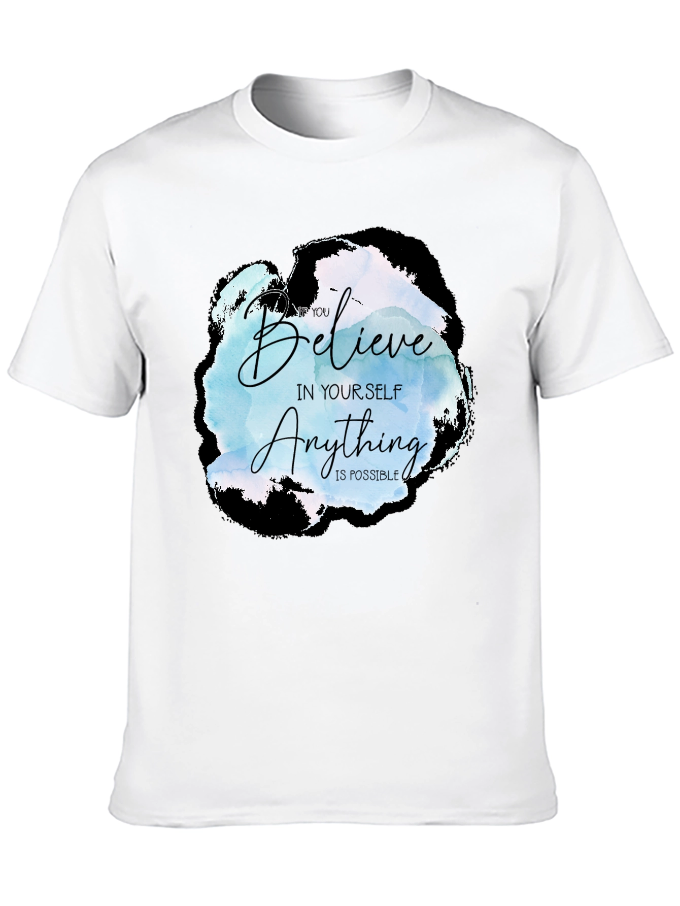 Believe in Yourself Graphic Tee - Black