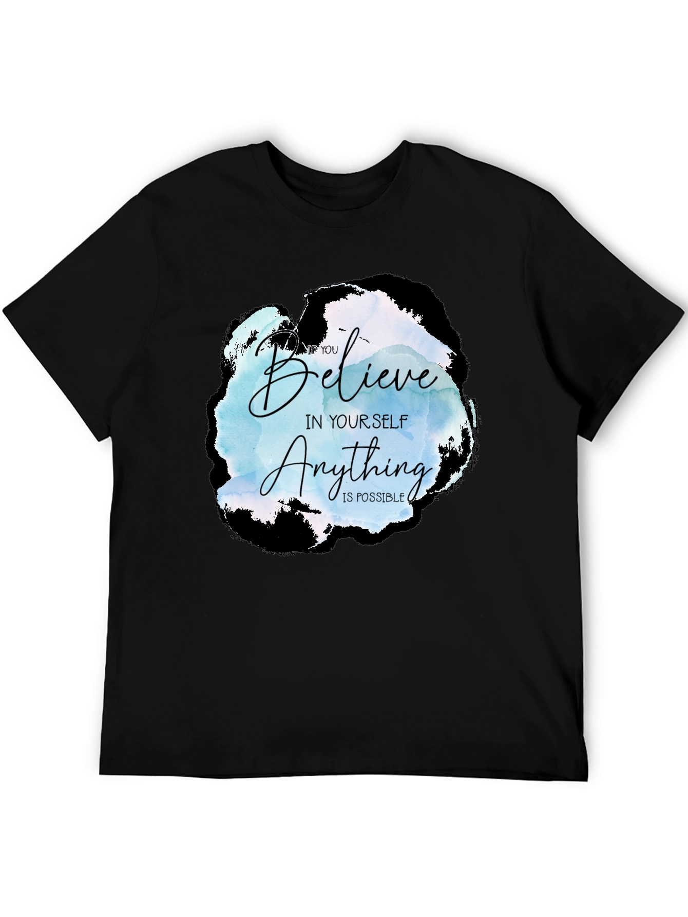 Believe in Yourself Graphic Tee - Black