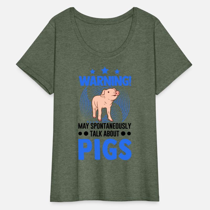 Warning Pigs Gift Farmer Piggy