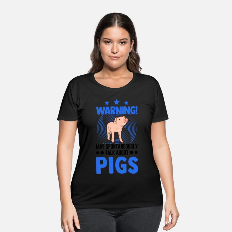 Warning Pigs Gift Farmer Piggy