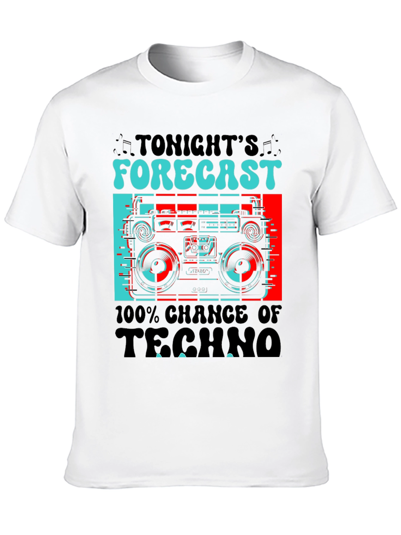 Tonights Forecast Techno Black T-Shirt