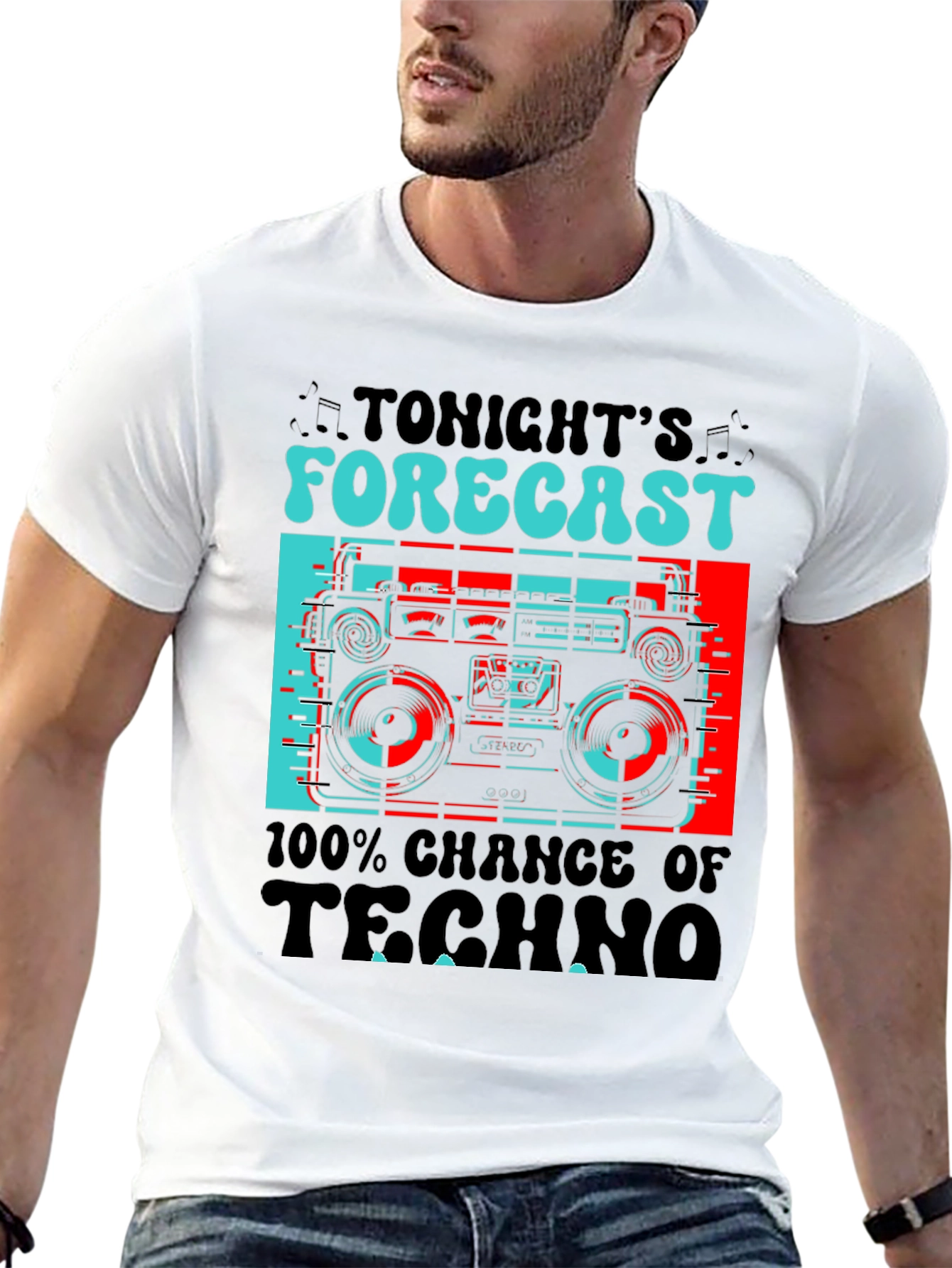 Tonights Forecast Techno Black T-Shirt