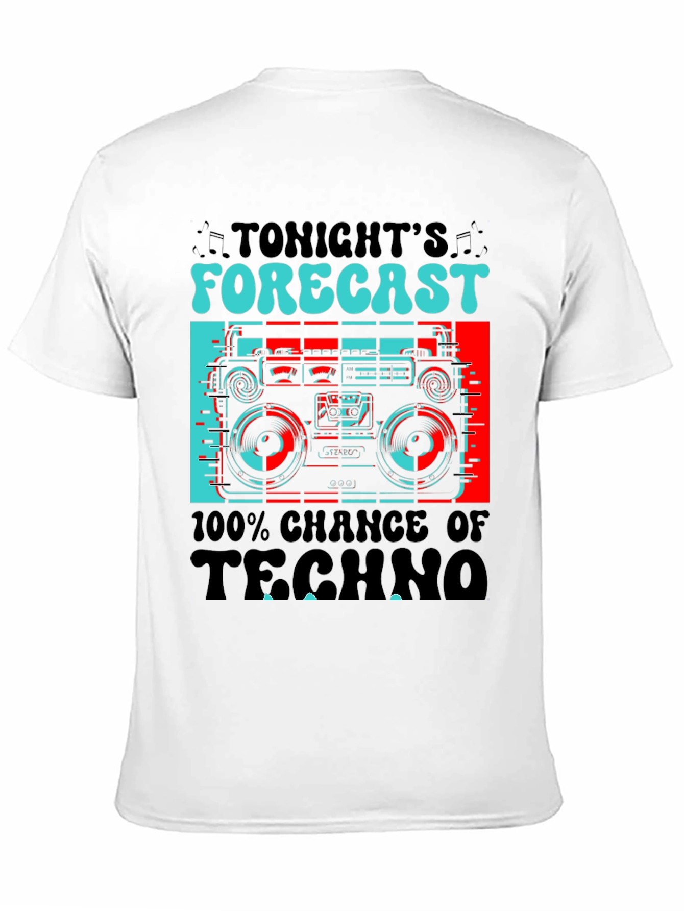 Tonights Forecast Techno Black T-Shirt