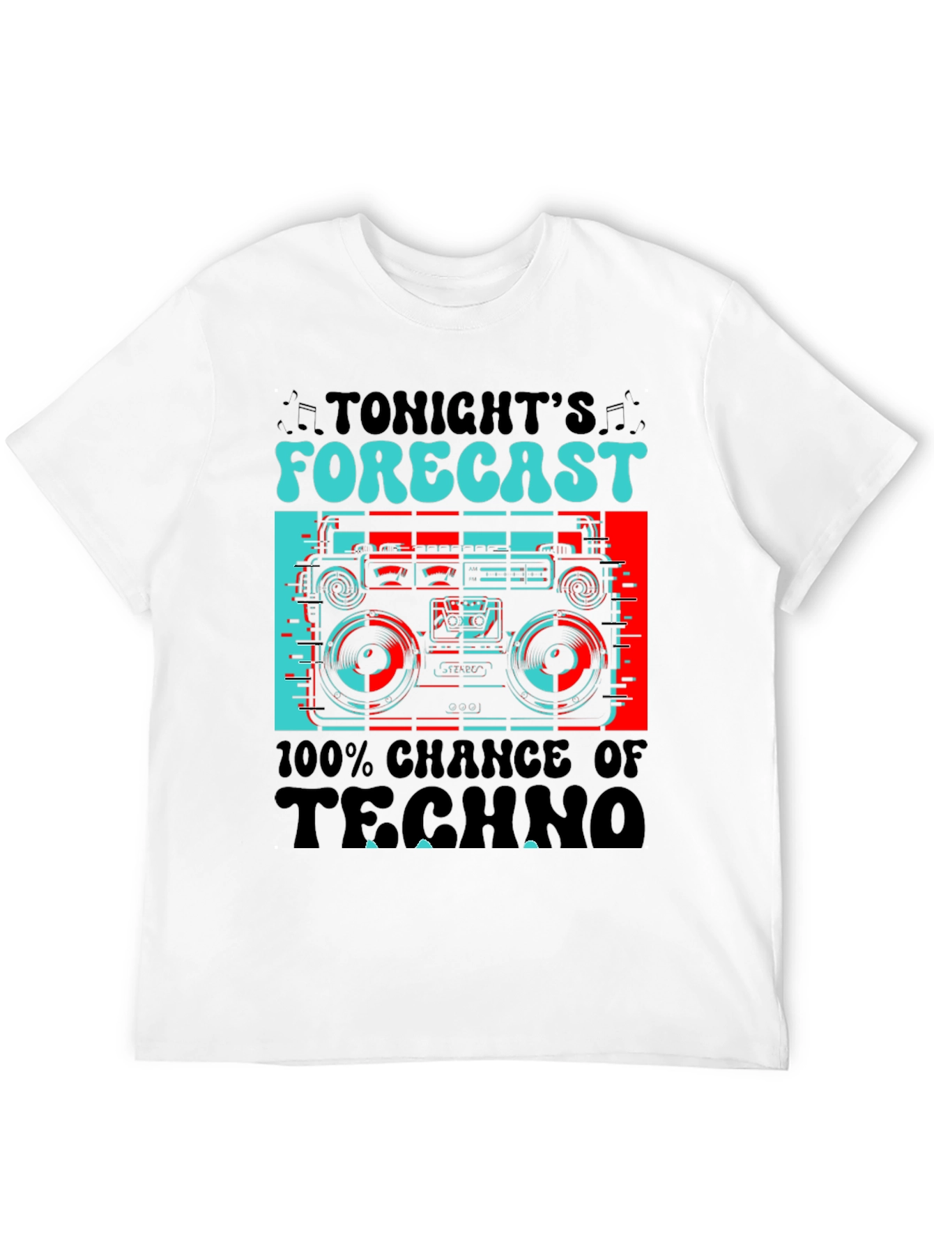 Tonights Forecast Techno Black T-Shirt