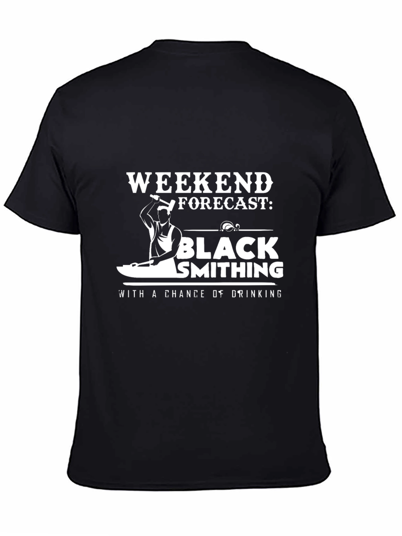 Blacksmithing Weekend Forecast Graphic T-Shirt