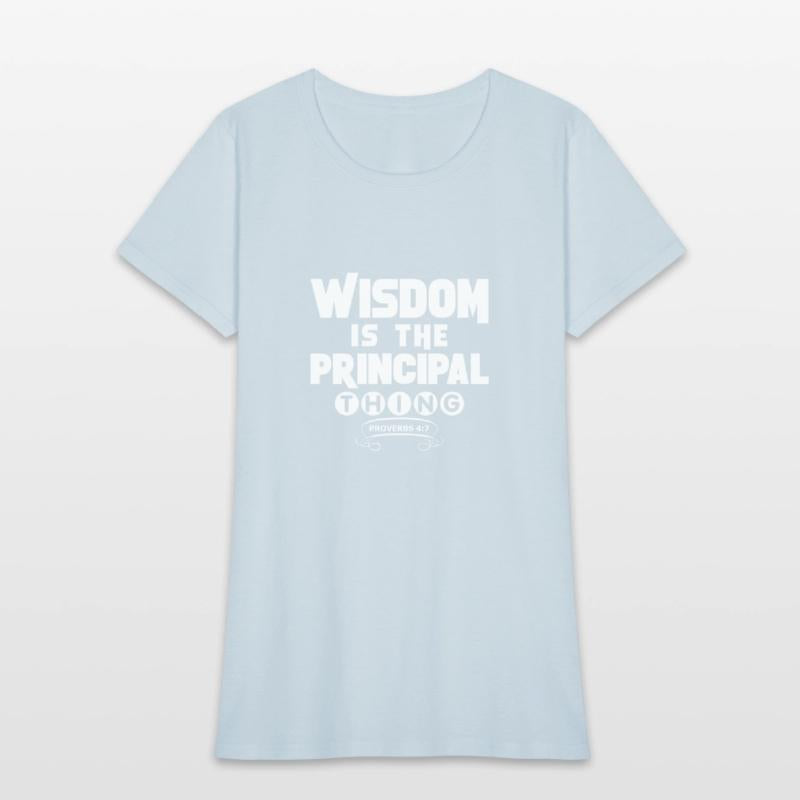 wisdom tshirt white