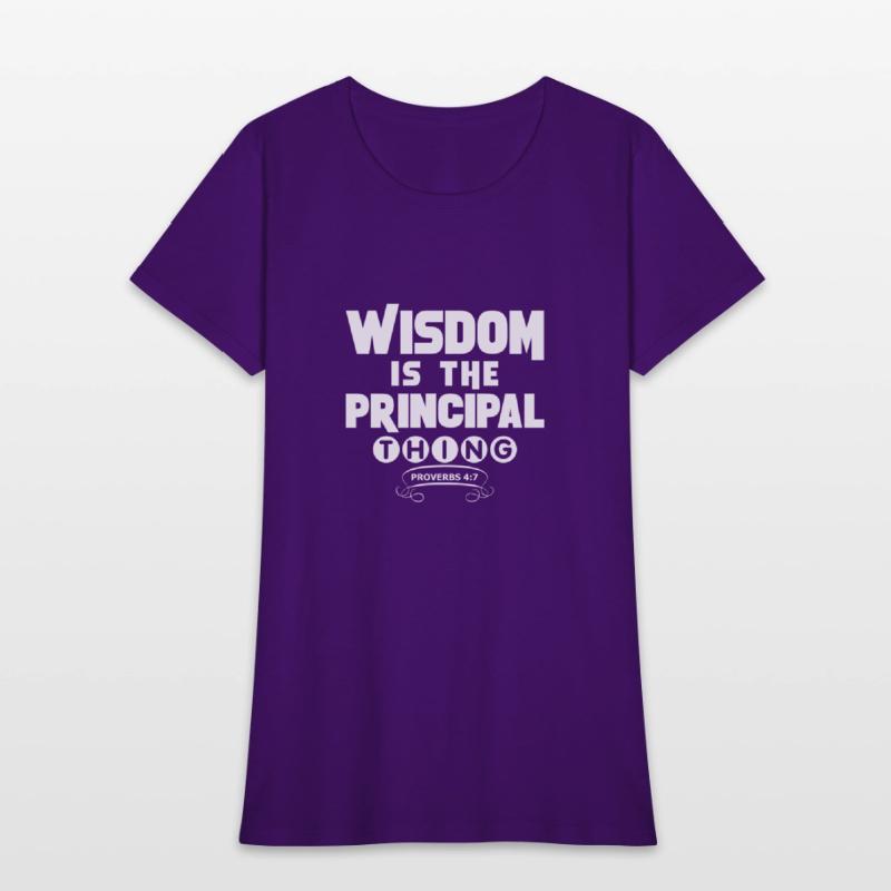 wisdom tshirt white