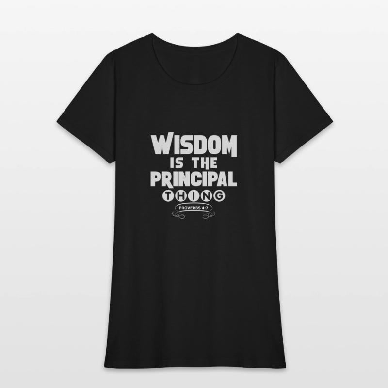 wisdom tshirt white