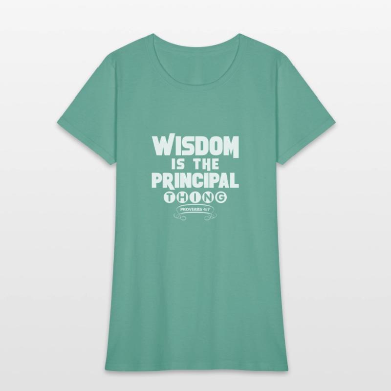 wisdom tshirt white