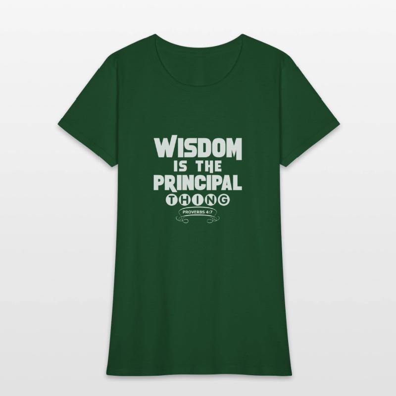 wisdom tshirt white