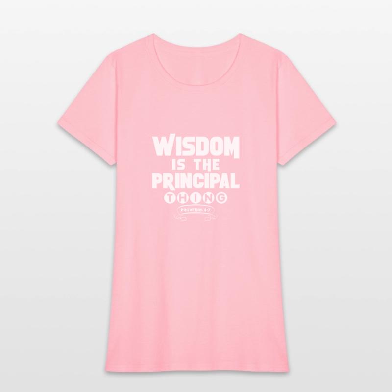 wisdom tshirt white