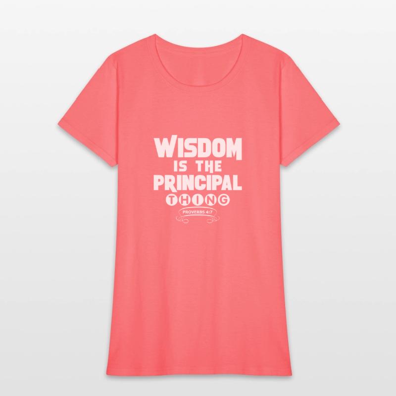 wisdom tshirt white